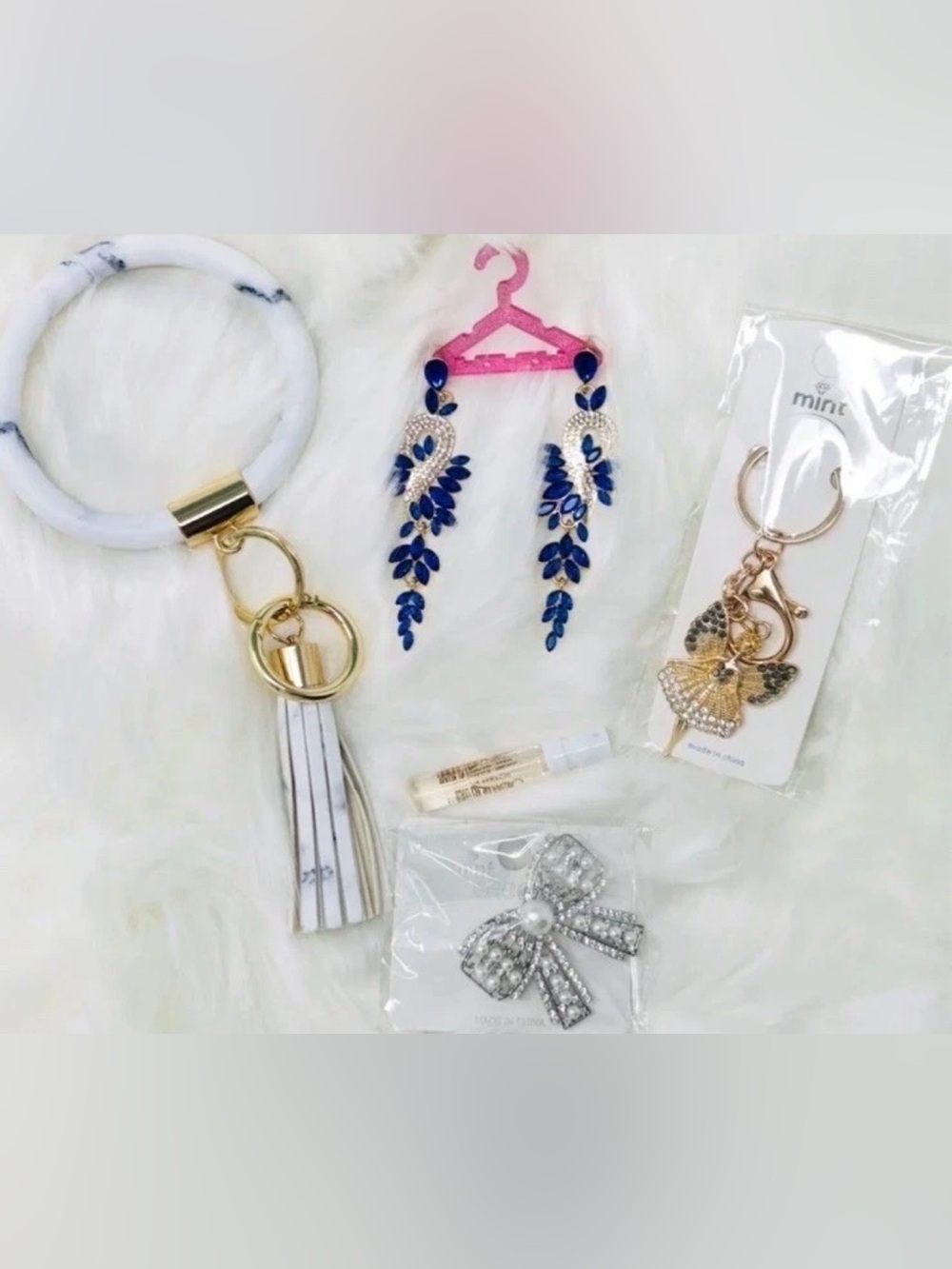5PC Glam Jewelry & Accessory Bundle Jimmy Choo + Rhinestone